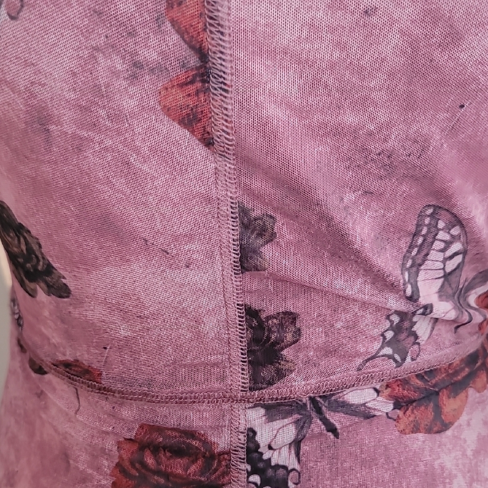 Forever 21 Long Sleeve Floral Dress in Mauve - Picture 11 of 13